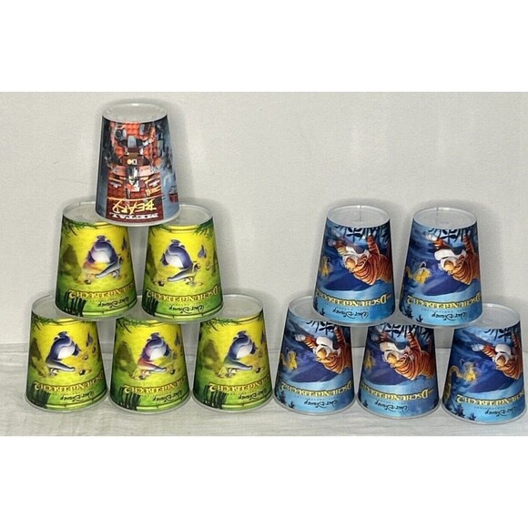 Vtg Walt Disney Jungle Book lego Movie 2003 McDonalds Holographic Cups lot of 11 - Picture 2 of 14